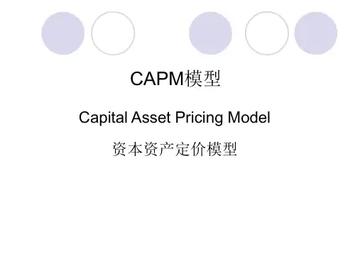 资产定价模型-6-CAPM模型new(1)