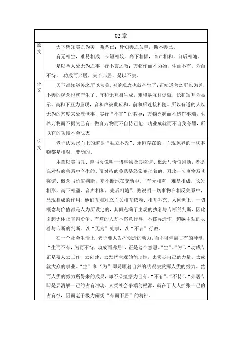 道德经02章