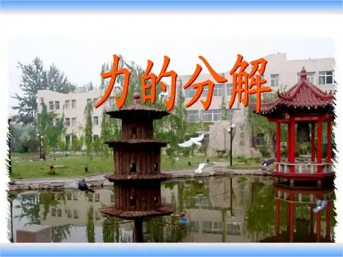 高中物理省优质课《力的分解》最优版人教必修1