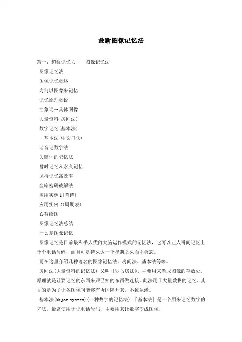 最新图像记忆法