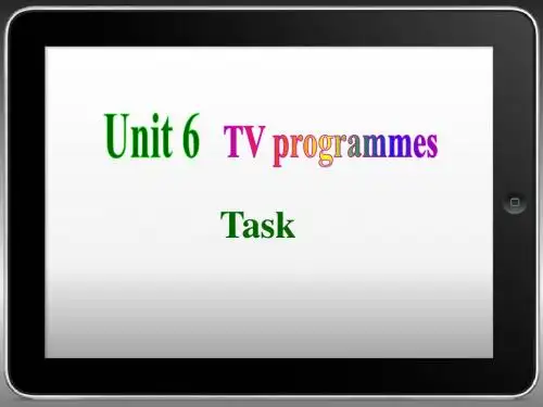 牛津译林版英语九年级上册Unit6  Task精品课件