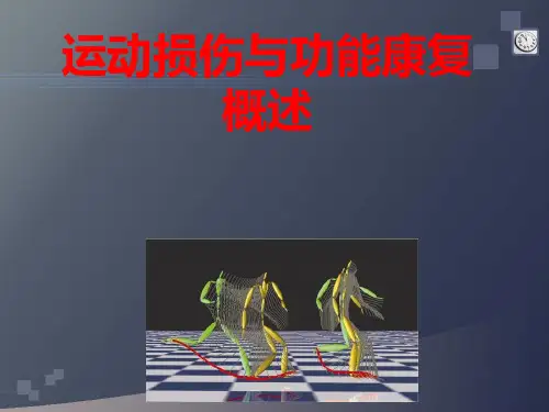 运动损伤与康复概述ppt参考课件