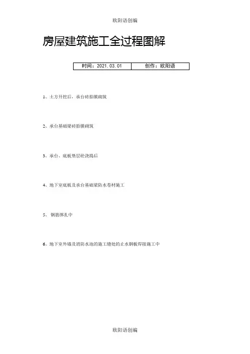 房屋建筑施工全过程图解(图片,非常直观)之欧阳语创编