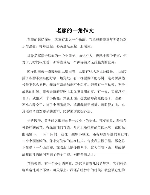 老家的一角作文