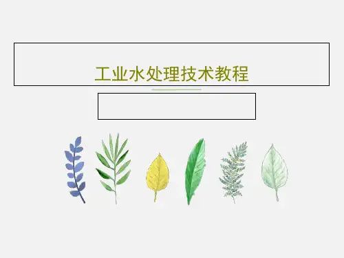 工业水处理技术教程共36页PPT