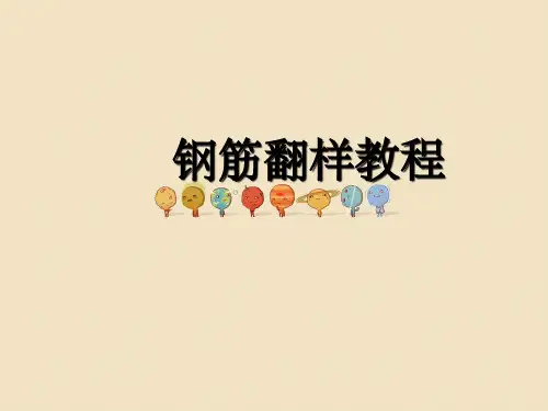 钢筋翻样新手入门教程