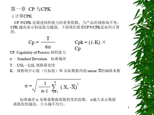 CPK值计算公式讲解