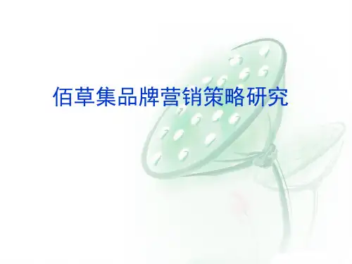 佰草集品牌营销策略研究开题报告