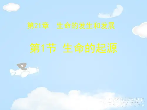 《生命的起源》PPT下载【优质课件】