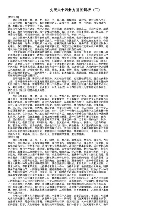 先天六十四卦方圆图解析（三）