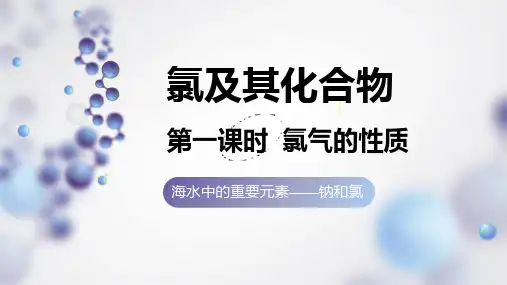 氯及其化合物 氯气的性质pp课件