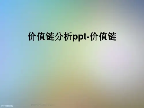 价值链分析ppt-价值链