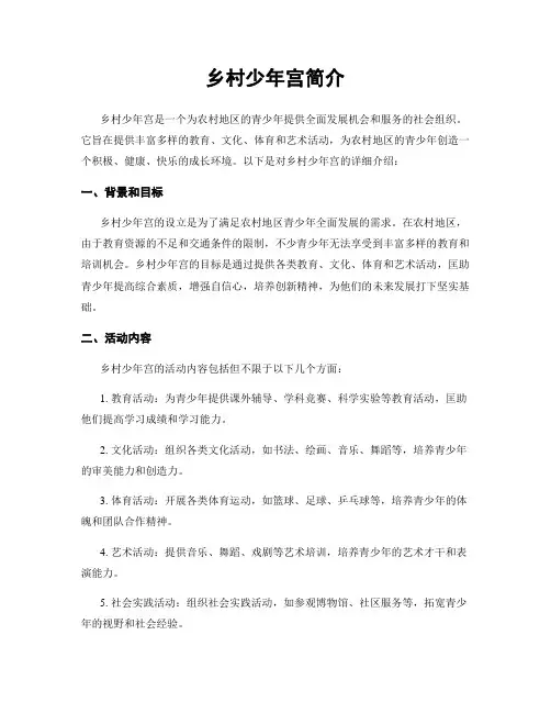 乡村少年宫简介