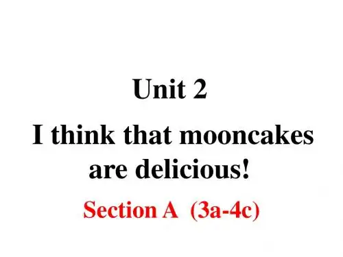 人教版九年级英语上册课件：Unit 2 Section A 第二课时【精品】