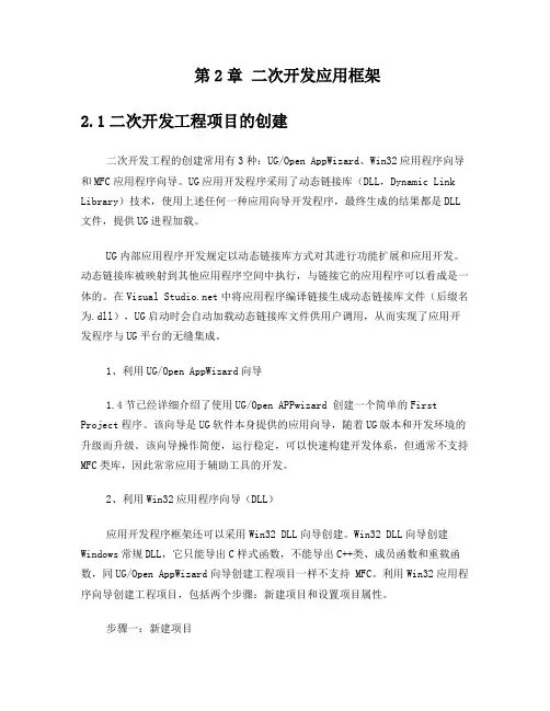 2_UG二次开发应用框架