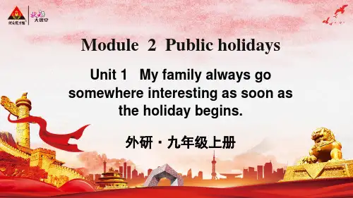 2022年外研版九年级上Module 2 Unit 1精品课件