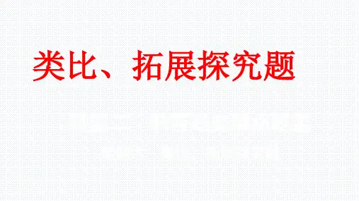 类比、拓展探究题