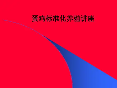 蛋鸡标准化养殖讲座ppt课件