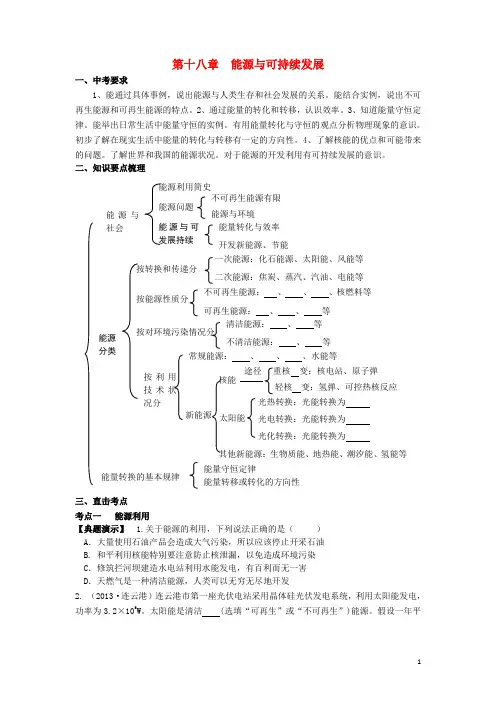 第十八章  能源与可持续发展
