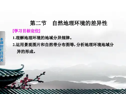 高中地理 第五章 第二节 自然地理环境的差异性课件 新人教版必修1