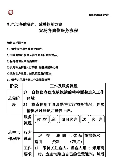 机电设备的噪声、减震控制方案