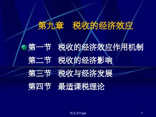 《税收的经济效应》PPT课件