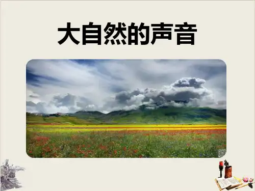 大自然的声音_ppt课件完美版