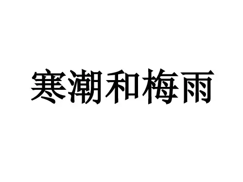 专题11 寒潮和梅雨上课.ppt