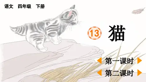 人教部编版统编版四年级下册语文第13课《猫》PPT课件