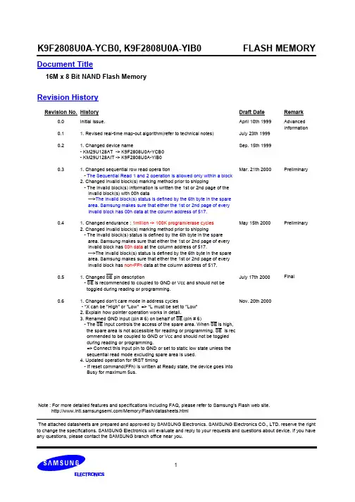 K9F2808U0资料