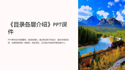 《目录各层介绍》课件