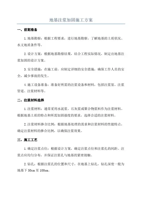 地基注浆加固施工方案