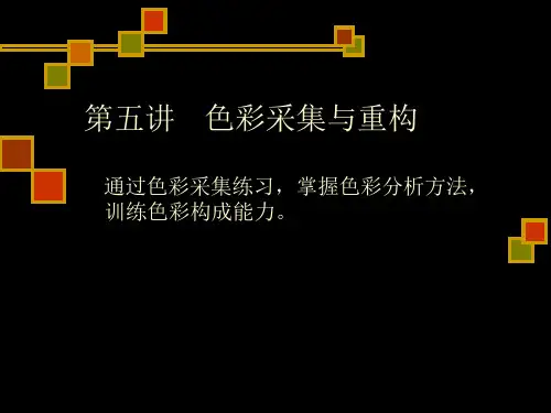 色彩构成课件色彩采集与重构
