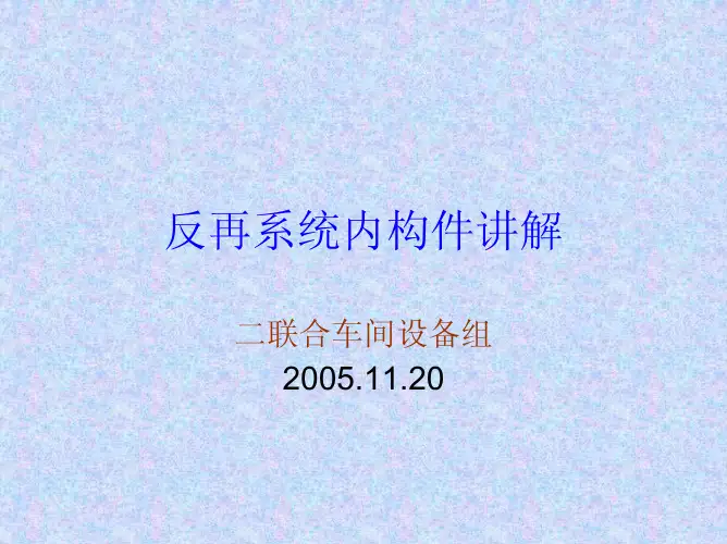 反再系统讲解课件(总)