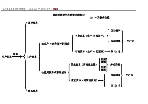 马克思主义基本原理知识框架图——政治经济学