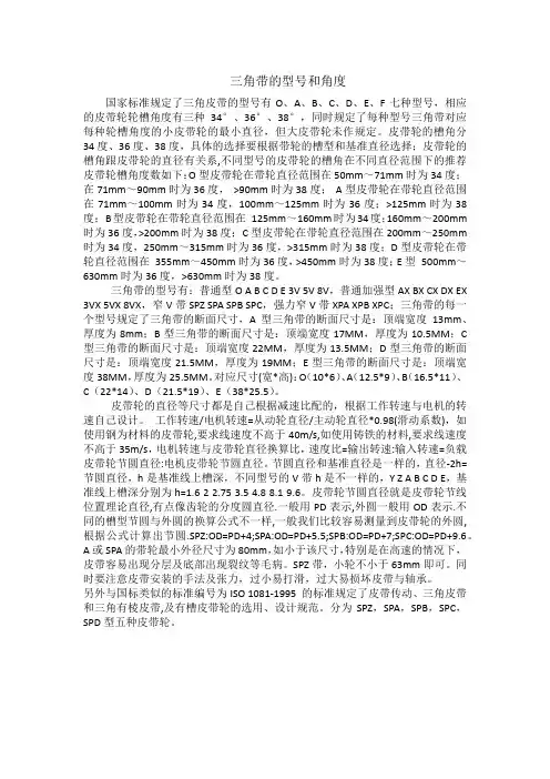 皮带轮尺寸