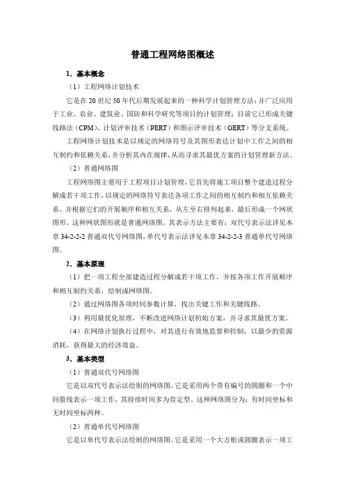 普通工程网络图概述