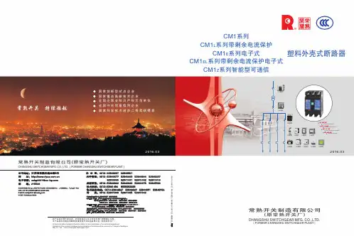 常熟开关 全智能高断路器  使用说明书