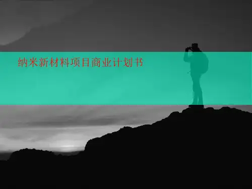 纳米新材料项讲义目商业计划书