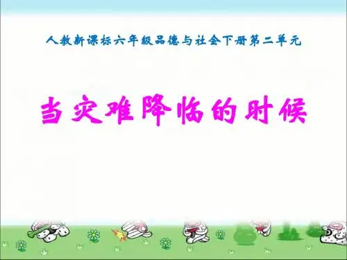 《当灾害降临的时候》人类的家园PPT课件(上课用)3