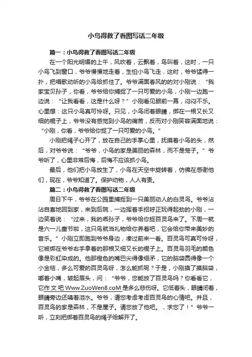 小鸟得救了看图写话二年级