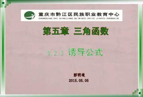 《高一数学三角函数诱导公式》ppt课件