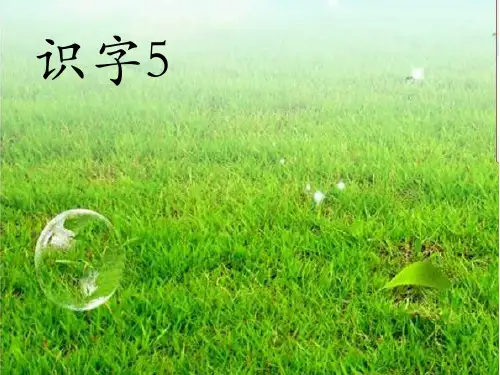 一年级上册语文课件-识字5 (共37张PPT)-苏教版