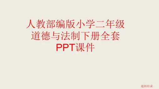 人教部编版小学二年级道德与法制下册全套PPT课件