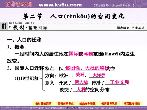 届高考地理总复习第轮人教版课件必修第章第节人口的空间变化
