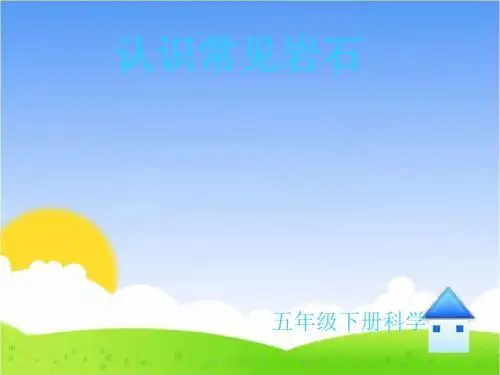 最新苏教版小学科学五年级下册《认识常见的岩石》公开课课件2 (1)