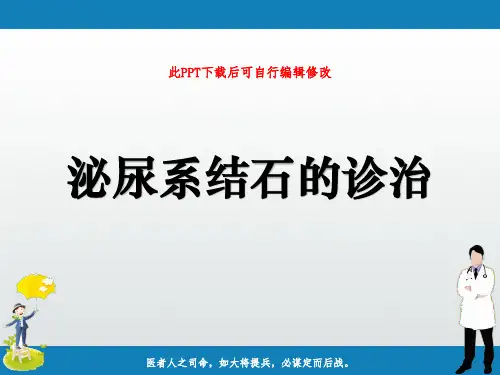 泌尿系结石的诊治PPT课件