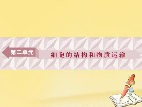 2018版高考(全国)生物大一轮复习课件：第二单元 细胞的结构和物质运输 第5讲 Word版含解析