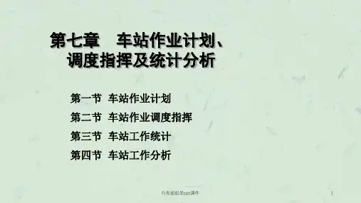 行车组织学ppt课件课件
