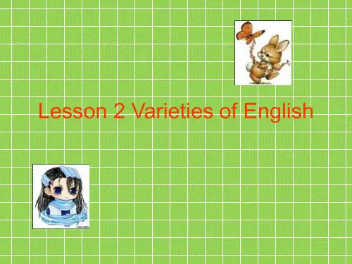 北师大版高中英语选修七Unit 19《Lesson 2 Varieties of English》课件 2